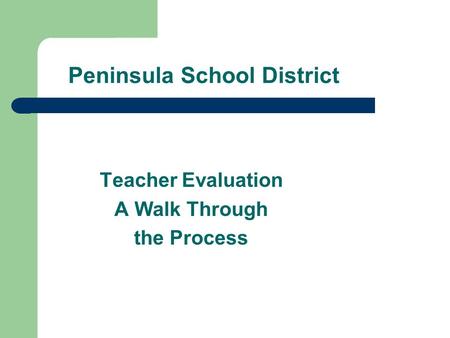 Peninsula School District
