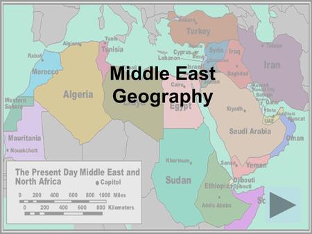Middle East Geography.
