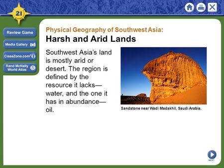 Physical Geography of Southwest Asia: