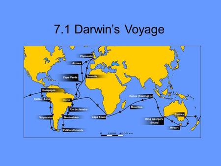 7.1 Darwin’s Voyage. A.Darwin 1. Charles Darwin was a British ______________________. naturalist.