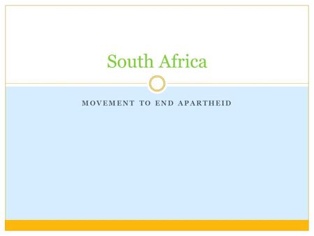 Movement to End Apartheid