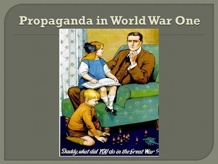  Propaganda is a specific type of message presentation aimed at serving an agenda. At its root, to use propaganda is 'to propagate (actively spread)