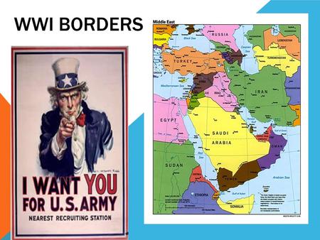 WWI BORDERS. COUNTRIES INVOLVED Ottoman Empire France Britain Germany Russia Israel.