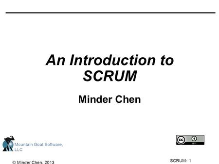 An Introduction to SCRUM