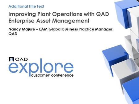Improving Plant Operations with QAD Enterprise Asset Management