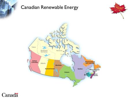 Canadian Renewable Energy. Canadian Electricity Generation.
