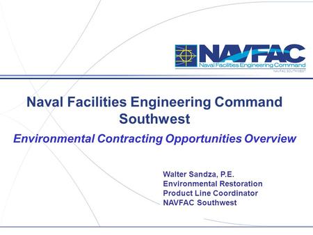 Naval Facilities Engineering Command Southwest