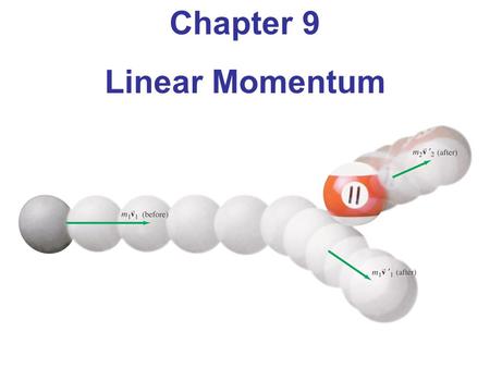 Chapter 9 Linear Momentum