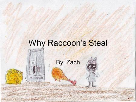 Why Raccoon’s Steal By: Zach. Long ago, when Adam and Eve roamed, Raccoon didn’t steal. He was very rich and powerful, also greedy and unwise by taking.