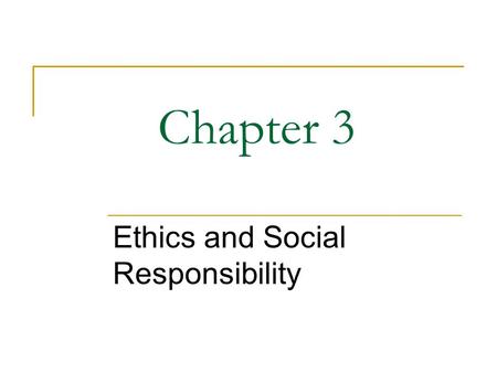 Williams Ethics and Social Responsibility