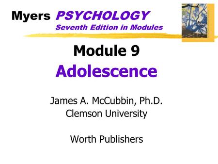 Myers PSYCHOLOGY Seventh Edition in Modules