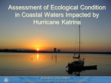 Assessment of Ecological Condition in Coastal Waters Impacted by Hurricane Katrina.