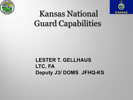 Kansas National Guard Capabilities