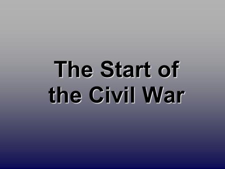 The Start of the Civil War. Secession!: SC  Dec. 20, 1860.