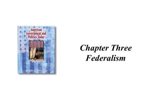 Chapter Three Federalism. 87,500 Governments! There are various ways of ordering relations between central governments and smaller units of government,