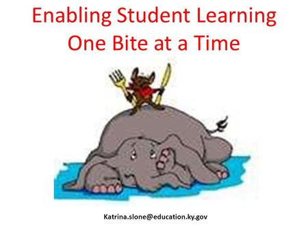 Enabling Student Learning One Bite at a Time