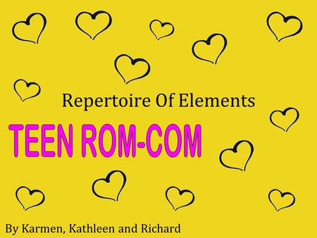 Repertoire Of Elements By Karmen, Kathleen and Richard.