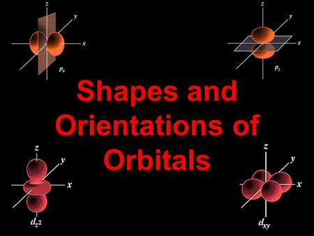 Shapes and Orientations of Orbitals. Periodic table arrangement the quantum theory helps to explain the structure of the periodic table. n - 1 indicates.