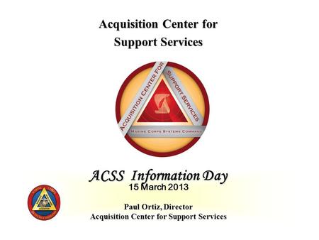 Acquisition Center for Support Services