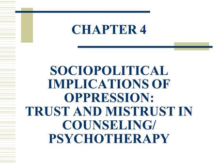The Case of Malachi The therapist felt he was “in danger” but could it be that the White counselor is not used to passionate expression of feelings? The.