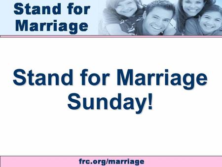 Stand for Marriage Sunday!. WEDDING OF THE CENTURY.