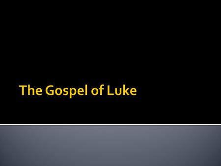  Three teachings  On being responsive  On Luke  On this weeks Luke text.