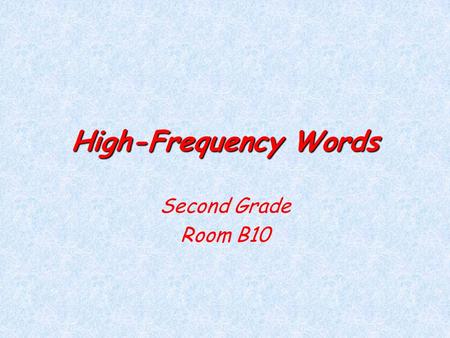 powerpoint presentation basic sight words