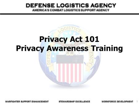 Privacy Act 101 Privacy Awareness Training