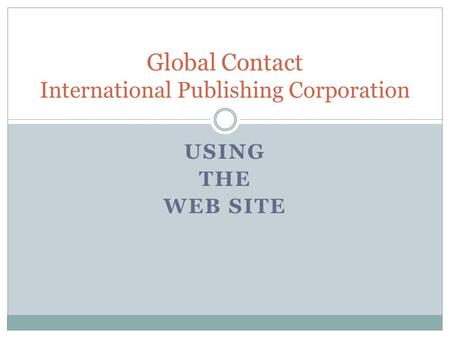 Global Contact International Publishing Corporation