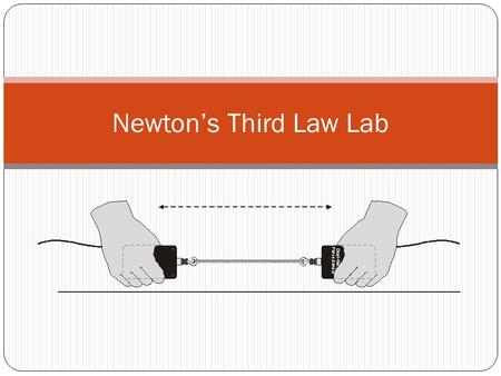 Newton’s Third Law Lab.