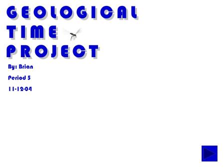 GEOLOGICAL TIME PROJECT