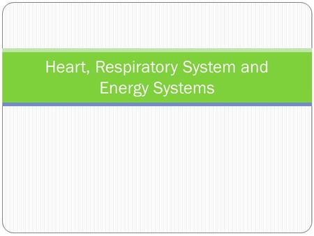 Heart, Respiratory System and Energy Systems. Gross Anatomy of Heart Figure 18.4e.