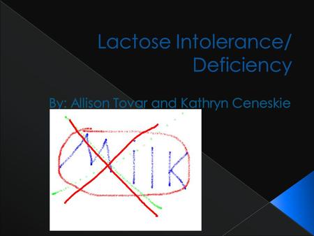 The inability to digest and absorb lactose (the sugar in milk) that results in gastrointestinal symptoms when milk or food products containing milk are.