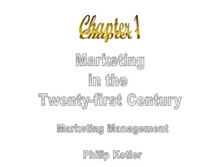 Objectives Course Organization Tasks of Marketing Major Concepts & Tools of Marketing Marketplace Orientations Marketing’s Responses to New Challenges.