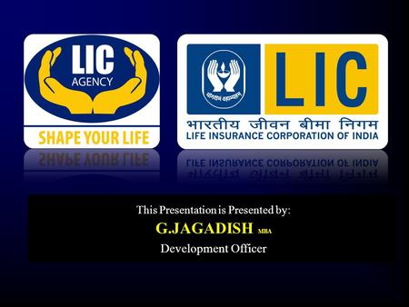 V This Presentation is Presented by: G.JAGADISH MBA Development Officer.