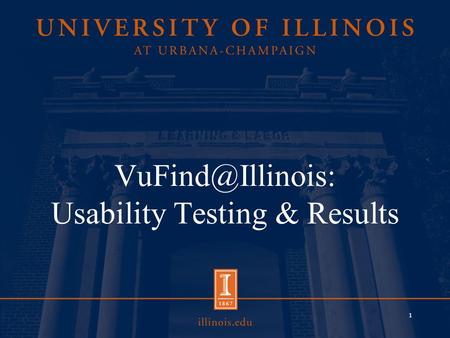 Usability Testing & Results 1. Usability & Feedback: An Overview Asked for Feedback Survey Formal Usability testing 2.
