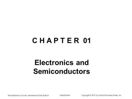 Electronics and Semiconductors
