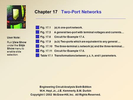 Chapter 17 Two-Port Networks