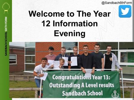 1 Welcome to The Year 12 Information
