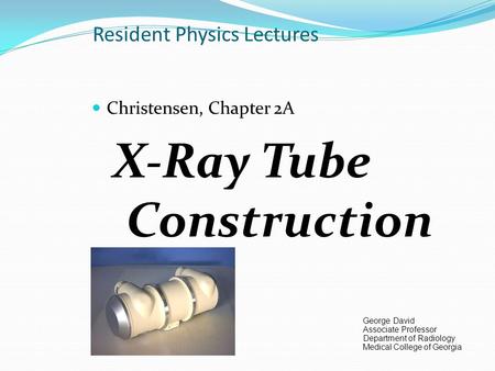 x ray tube powerpoint presentation