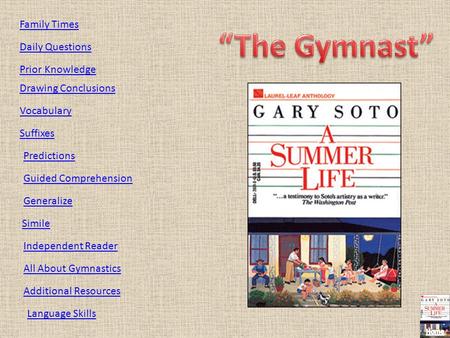 “The Gymnast” Family Times Daily Questions Prior Knowledge