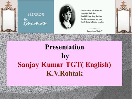 Sanjay Kumar TGT( English)