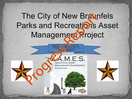 The City of New Braunfels Parks and Recreations Asset Management Project.
