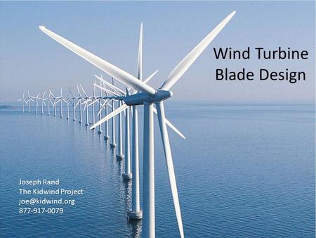 Wind Turbine Blade Design