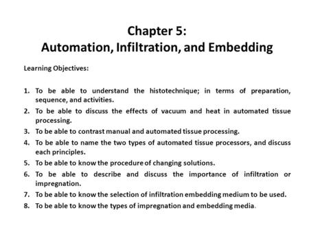 Chapter 5: Automation, Infiltration, and Embedding