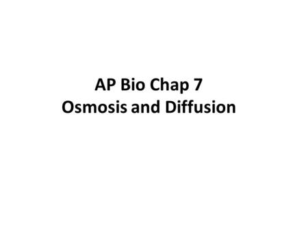 AP Bio Chap 7 Osmosis and Diffusion. So, how does a membrane regulates what goes in and out? Depends on: 1)Lipid solubility - Hydrophobic molecules, such.