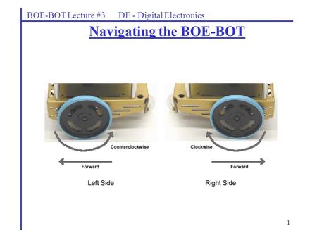 Navigating the BOE-BOT