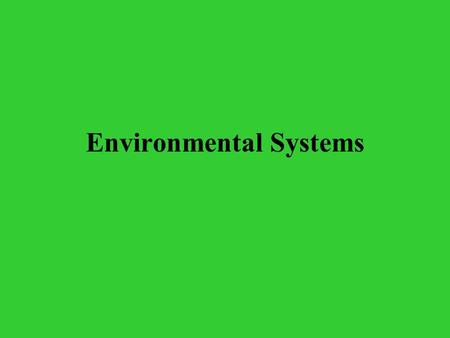 Environmental Systems. Define the following terms in your journal Abiotic factors - Biodiversity - Biome - Biotic factors - Ecosystem - Microhabitat -