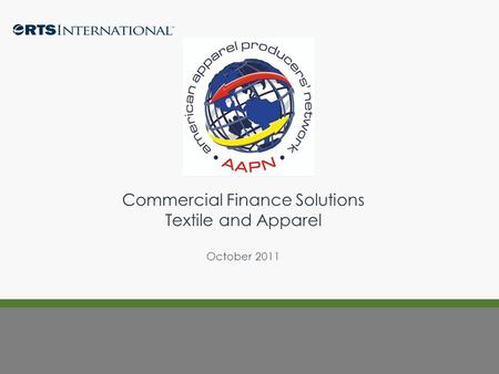 Commercial Finance Solutions Textile and Apparel October 2011.