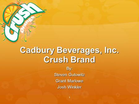 Cadbury Beverages, Inc. Crush Brand